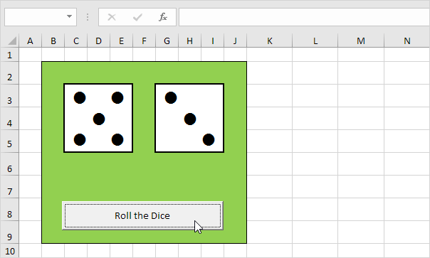 How to Create a Roll the Dice In Excel