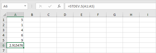 How to use Standard Deviation In Excel