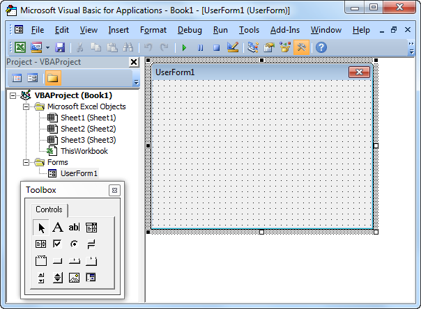 Userform Screen Setup in Excel VBA