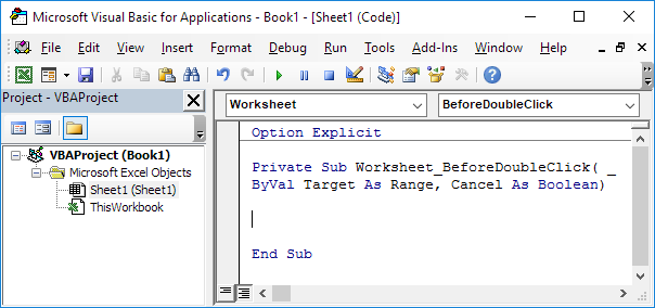 How to Set a range for BeforeDoubleClick (VBA) In Excel