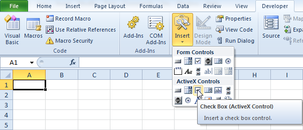 How To Use VBA Check Box In Excel