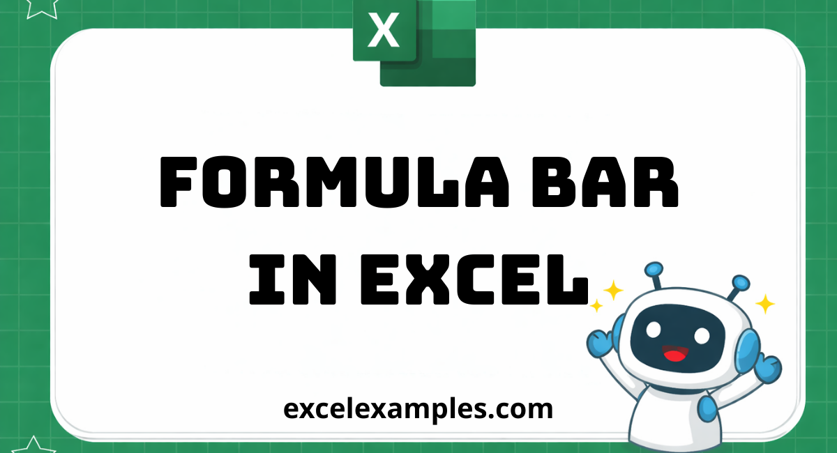 Formula Bar in Excel