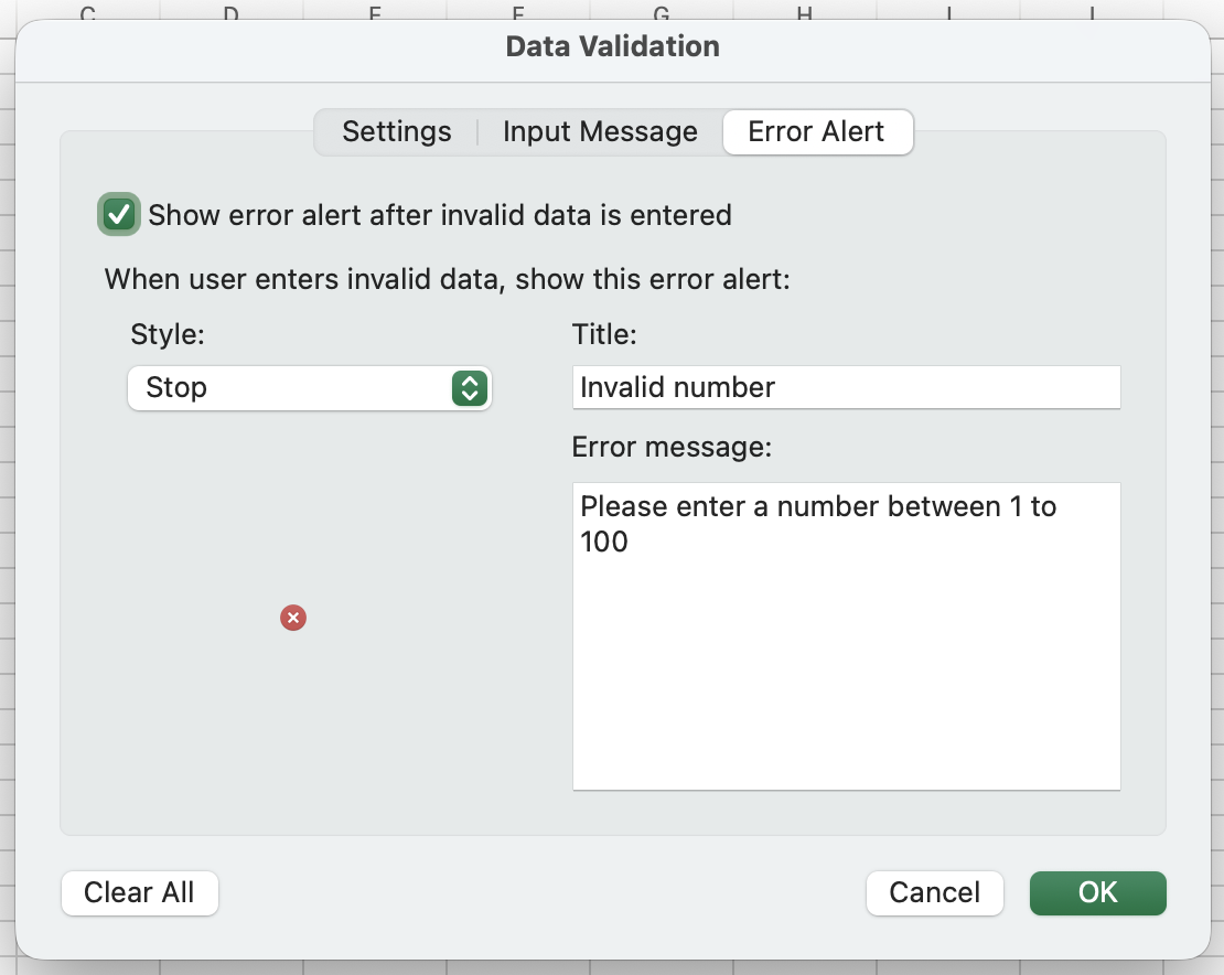 Data Validation in Excel - Excel Examples