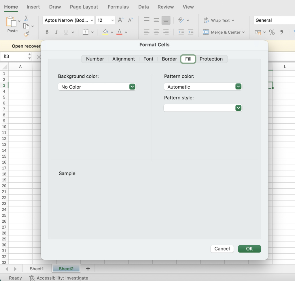 Format Cells in Excel