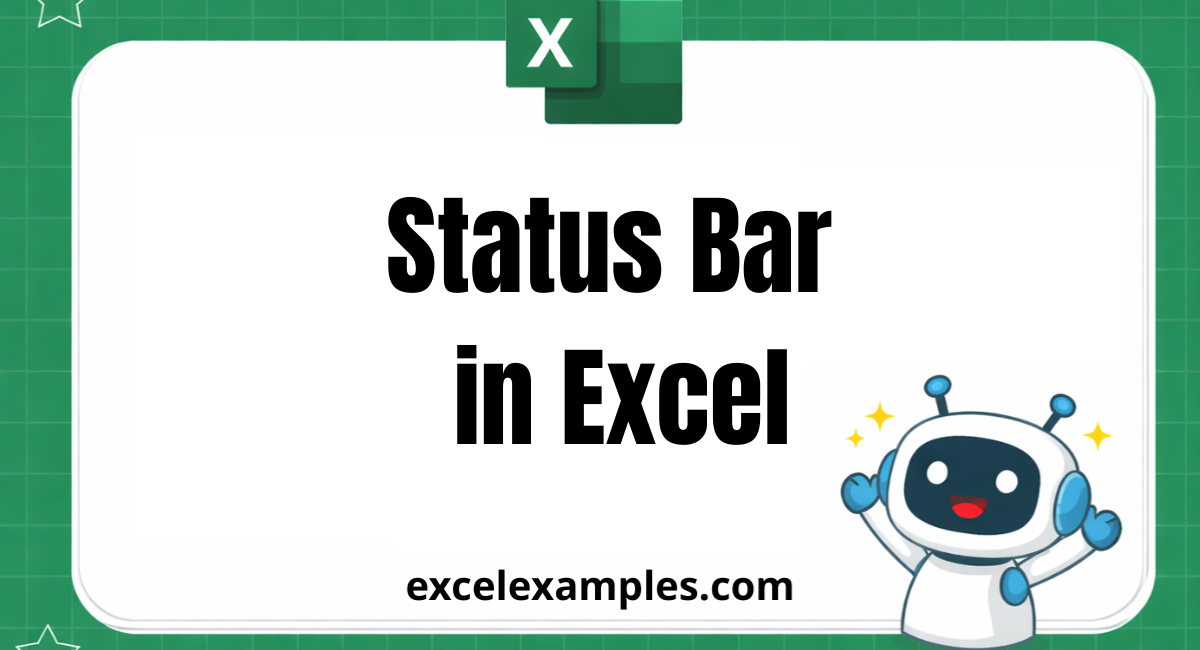 Status Bar in Excel