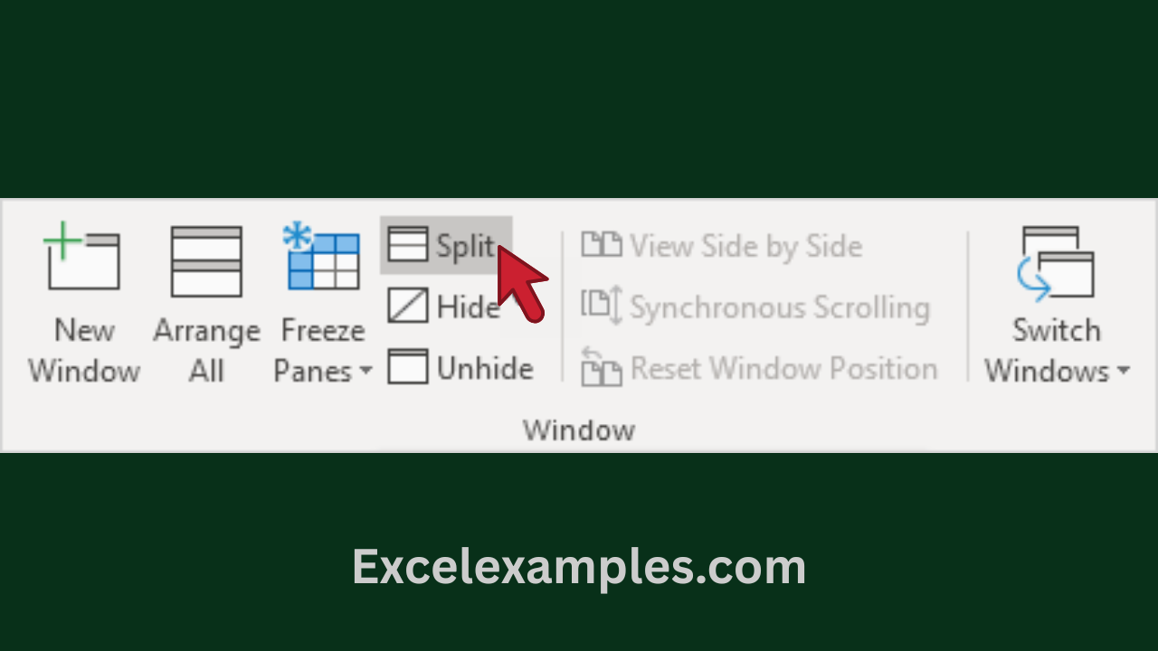 Split an Excel Sheet - Excel Examples
