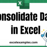 Consolidate Data in Excel