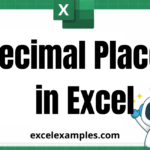 Decimal Places in Excel