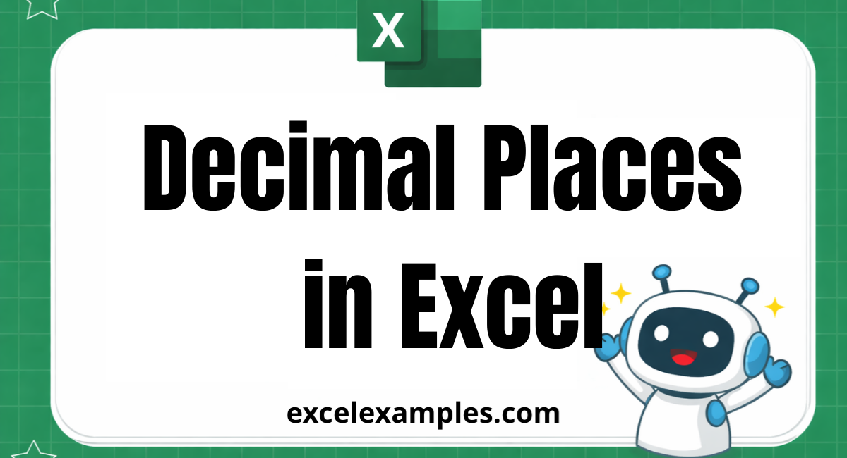 Decimal Places in Excel