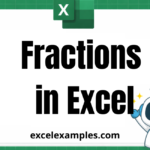 Fractions in Excel