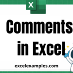 Comments in Excel