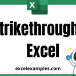 Strikethrough in Excel