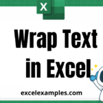 Wrap Text in Excel